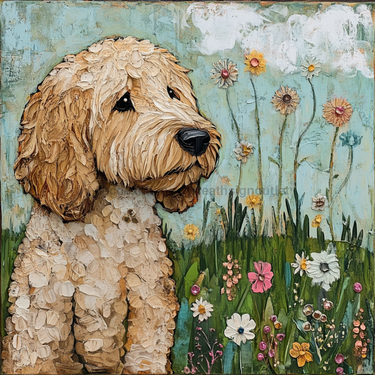 Dog Sign, Doodle Sign, DCO-12968, Sign For Wreath, 10x10